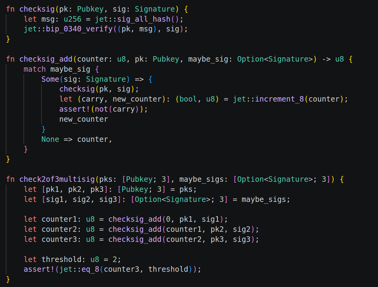SimplicityHL in the editor